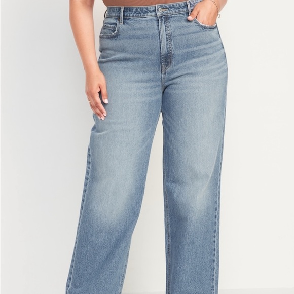 🌺OLD NAVY SKY-HI WIDE LEG JEANS🌺 - Picture 1 of 7